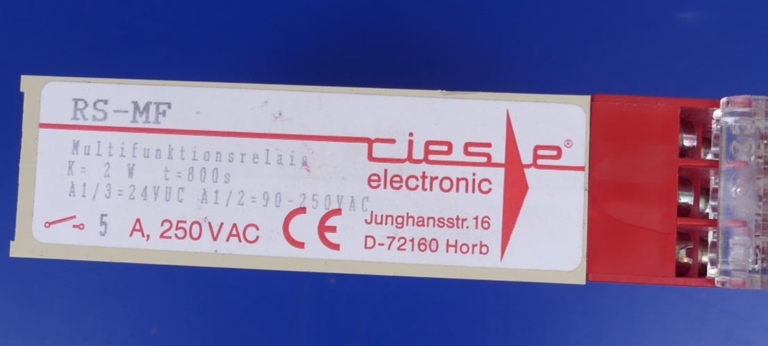RIESE ELECTRONIC Zeitrelais RS MF 0,15-800s