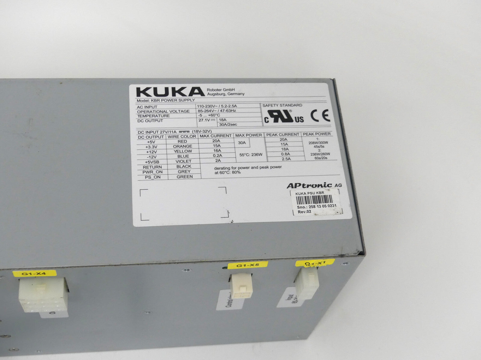KUKA model:KBR POWER SUPPLY