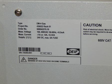  Deif Delomatic Sub -Rack   24-5905-80  // DM-4 Gas used