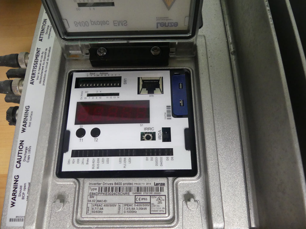 lenze 8400 protec ems e84dppke3024c5cnre used