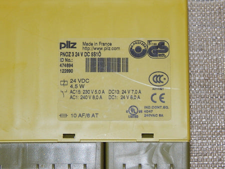 PILZ Zeitrelais PNOZ 3 24V DC 5S1O Sicherheitsschaltgerät 24 VDC 4.5W  Used