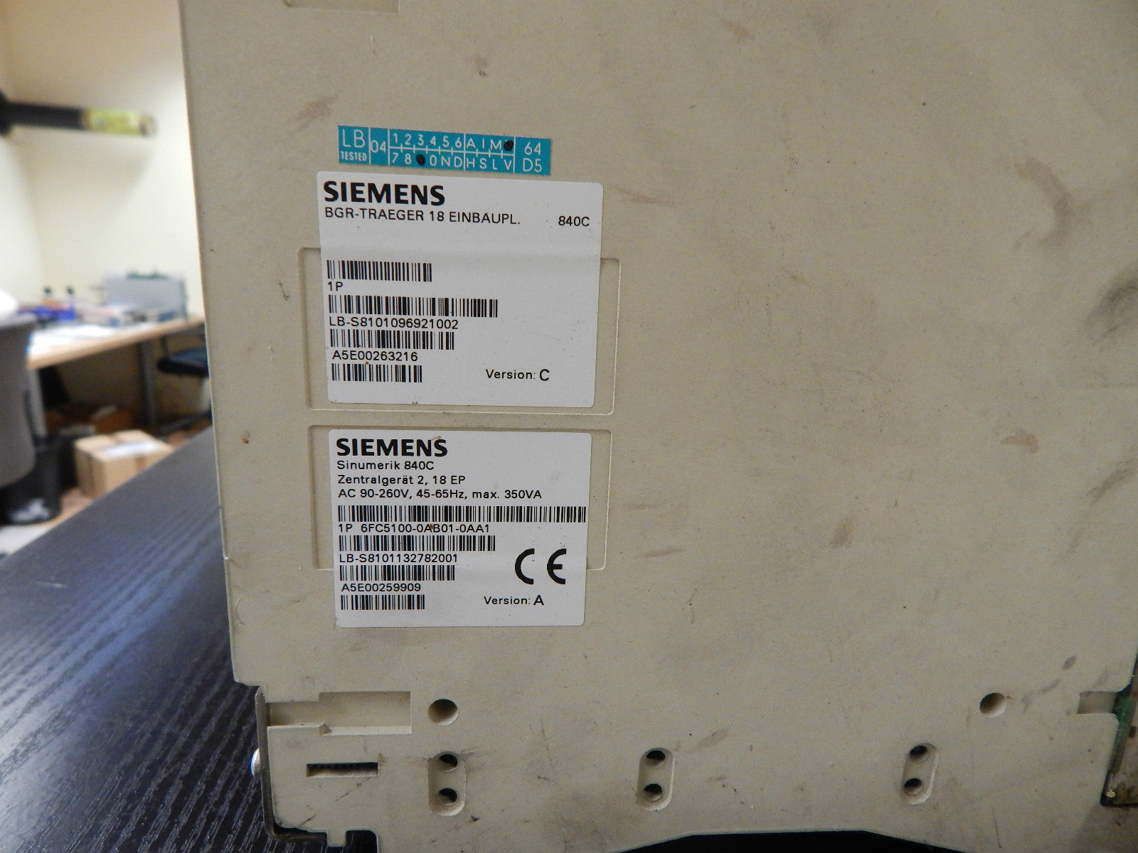 Siemens Sinumerik Zentralgerät 18EP 6FC5100-0AB01-0AA1