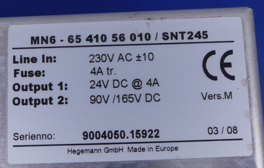 hegemann gmbh MN6-65 410 56 010/SNT245