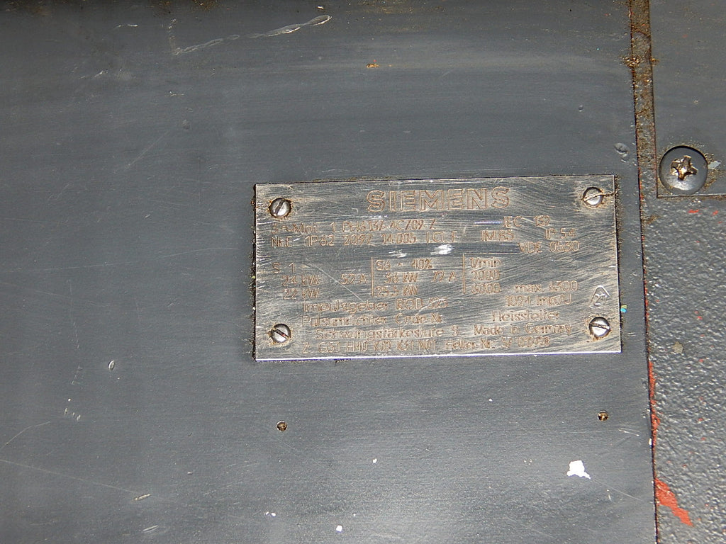 Siemens 3~Mot.1 PH6137-4CZ09-Z Used