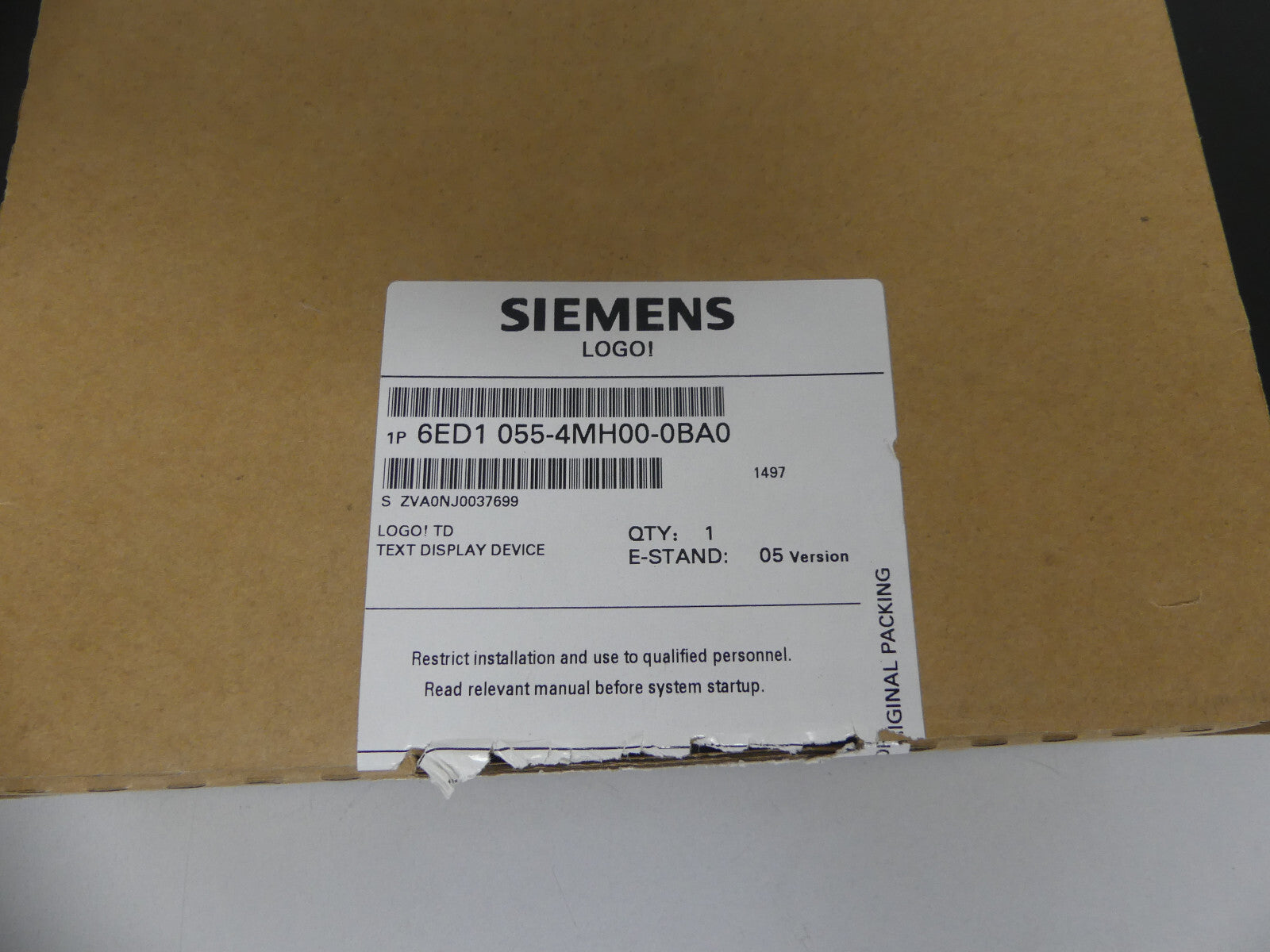 SIEMENS LOGO! TD  6ED1 055-4MH00-0BA0