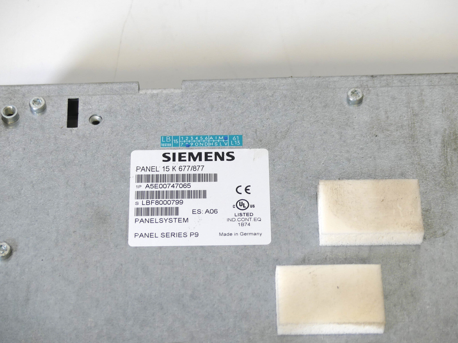 Siemens Panel 15 K 677/877  A5E00747065 (ersatzteil/defekt)