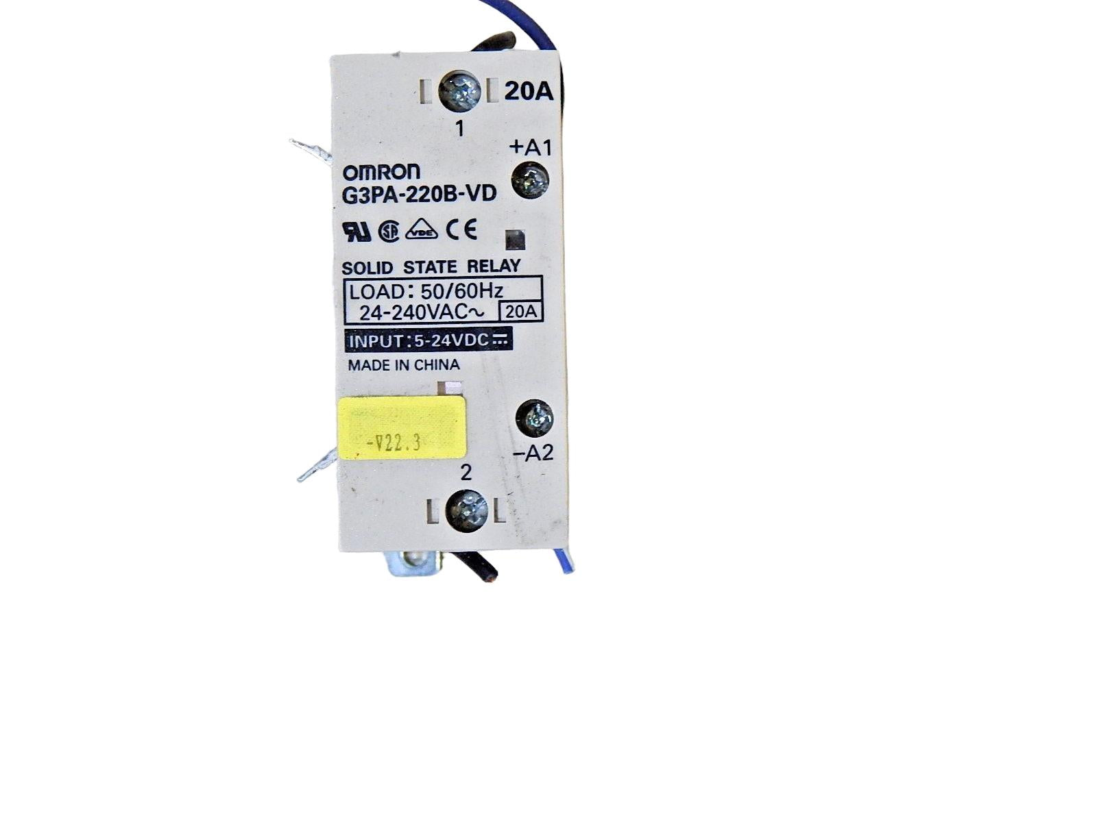 Omron Halbleiterrelais G3PA-220B-VD 20A  Used