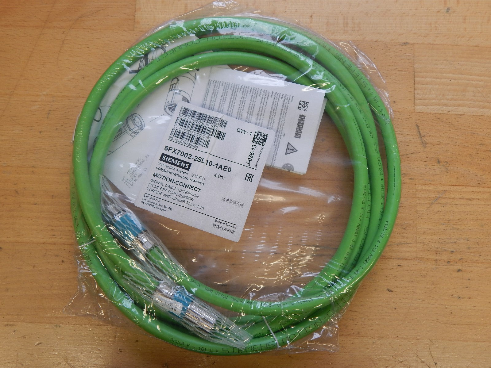 Siemens 6FX7002-2SL10-1AE0 Motion Connect Signalkabel 4m OVP
