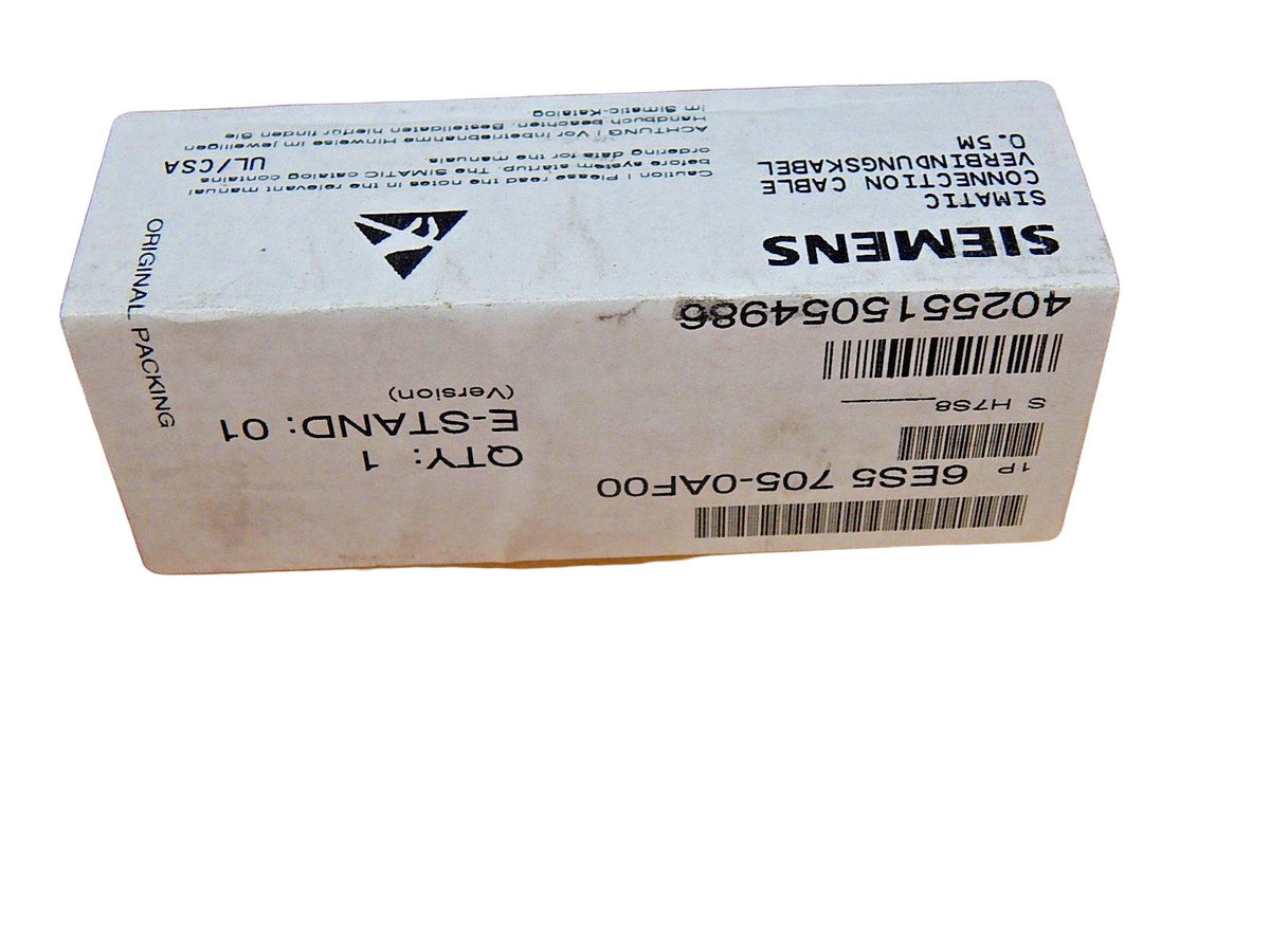 Siemens Simatic S5 6ES5705-0AF00 E-1 Connection Cable New
