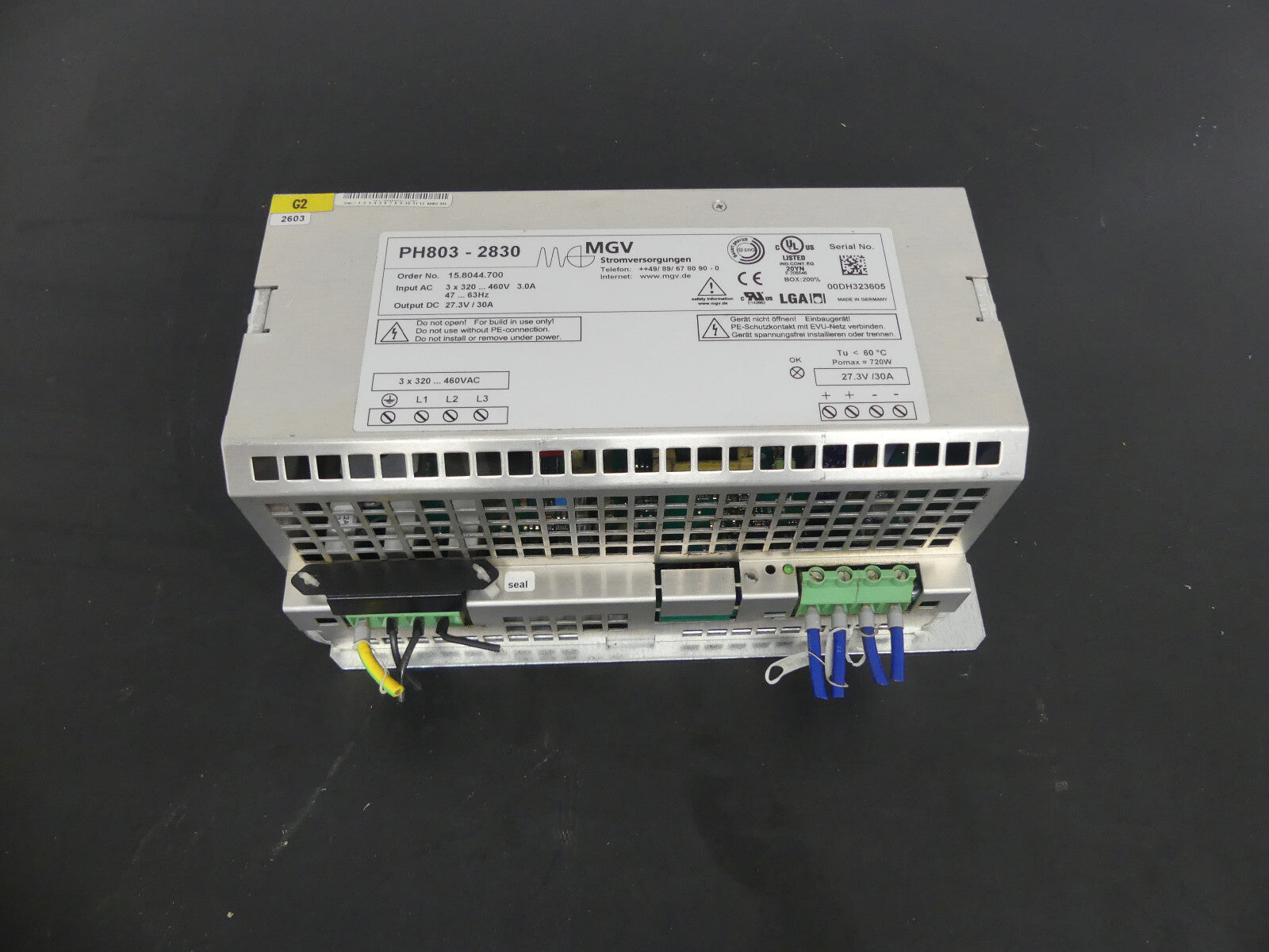 MGV Stromversorgungen PH803-2820