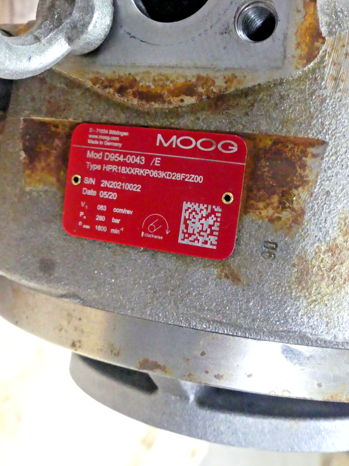 MOOG D954-0043/E HPR18XXRKP063KD28F2Z00