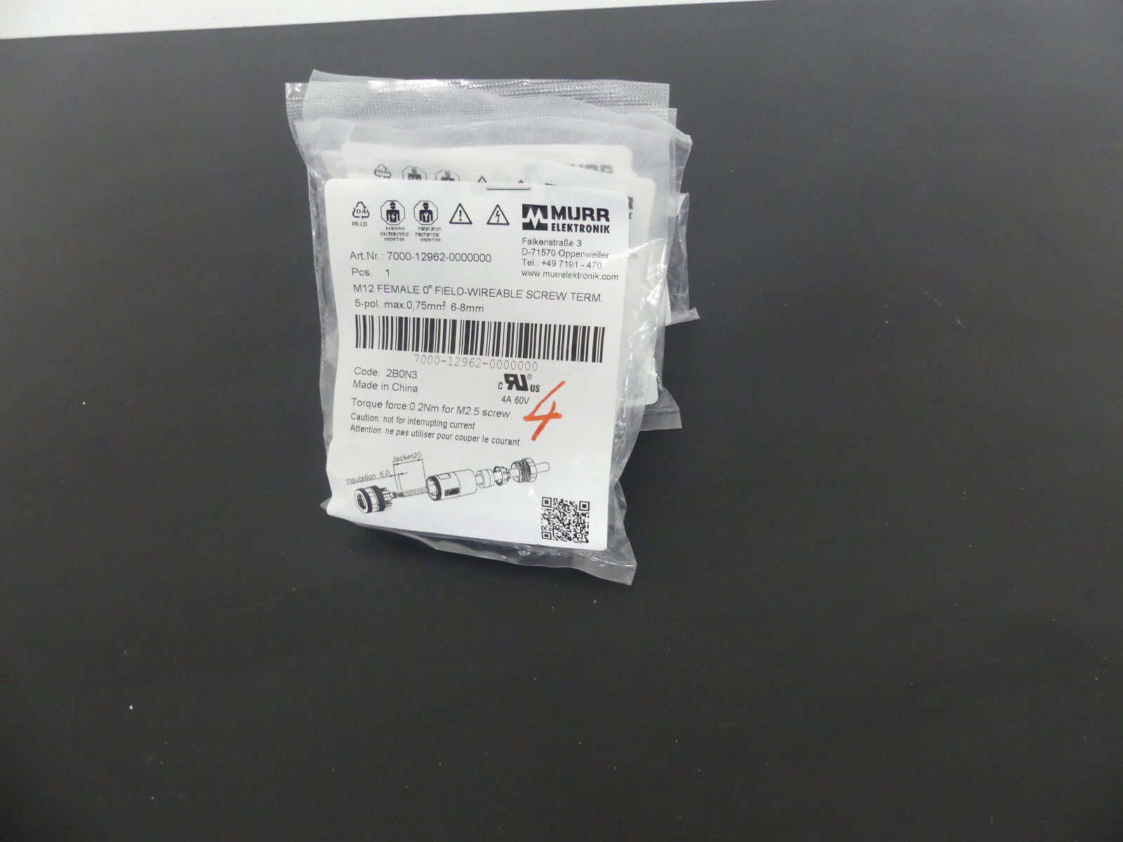4x Murr Elektronik 7000-12962-0000000