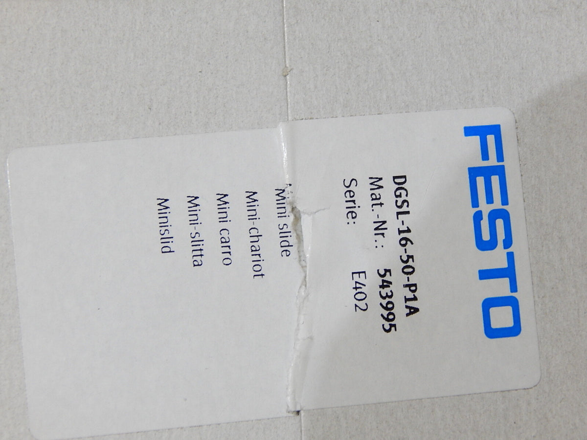 FESTO DGSL-16-50-P1A (543995) Mini-Schlitten  NEU 