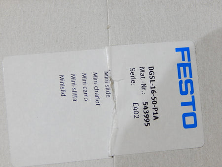 FESTO DGSL-16-50-P1A (543995) Mini-Schlitten  NEU 