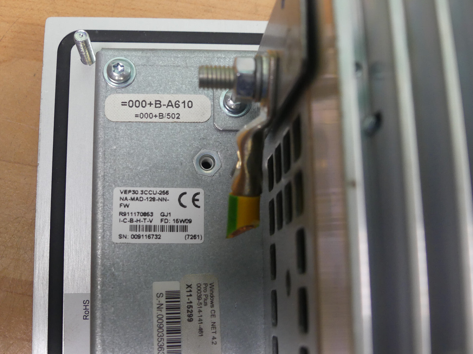 Rexroth IndraControl VEP 30 VEP30.3CCN-256NA-MAD-128-NN-FW Terminals Used