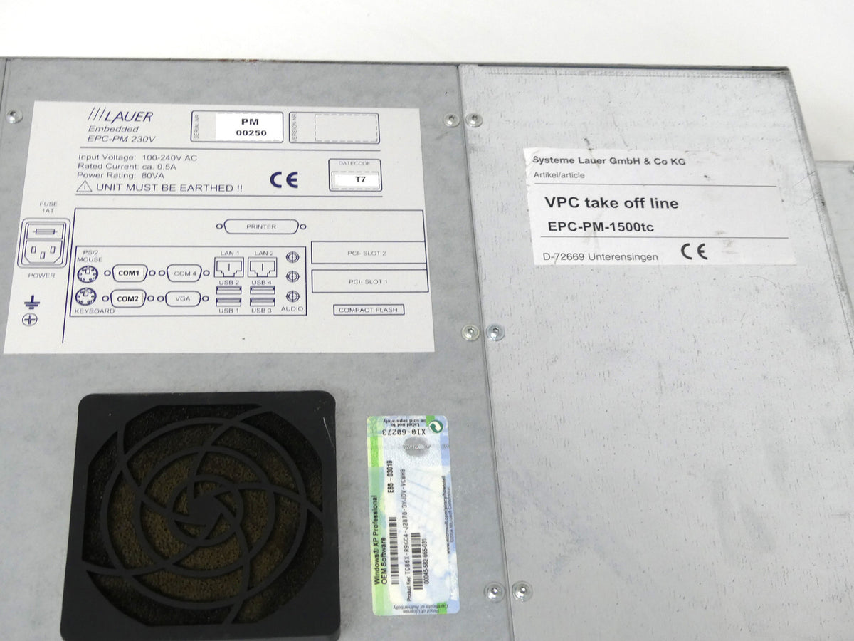 Lauer VPC take off line Industrie-PC Typ. EPC-PM-1500tc (DEFEKT)