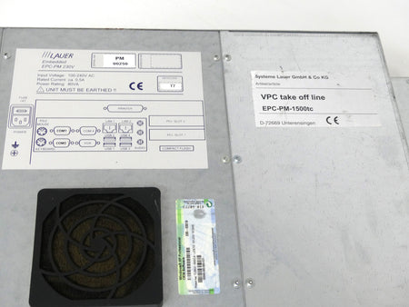 Lauer VPC take off line Industrie-PC Typ. EPC-PM-1500tc (DEFEKT)
