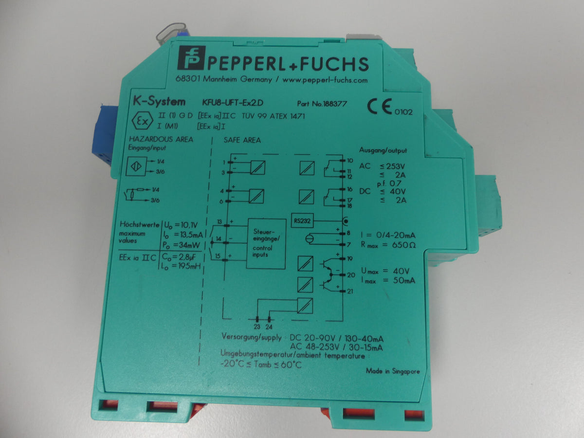 Pepperl Fuchs KFU8-UFT-Ex2.D