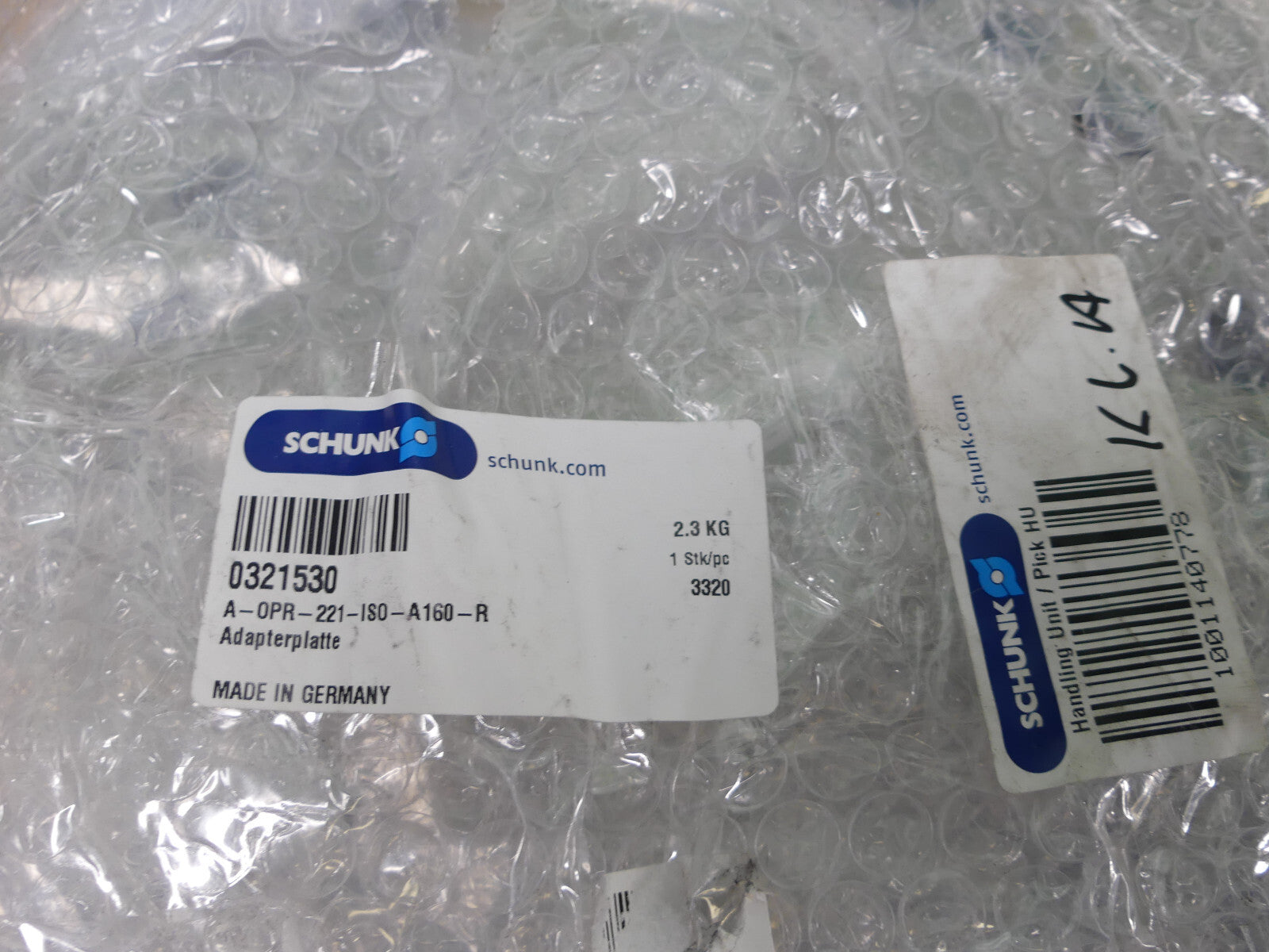 SCHUNK A-OPR-221-ISO-A160-R Adapterplatte