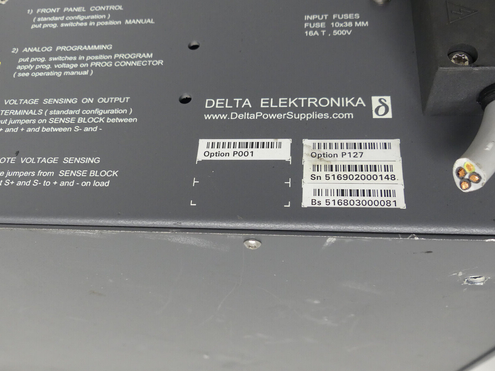 DELTA ELEKTRONIKA POWER SUPPLY SM15-200D
