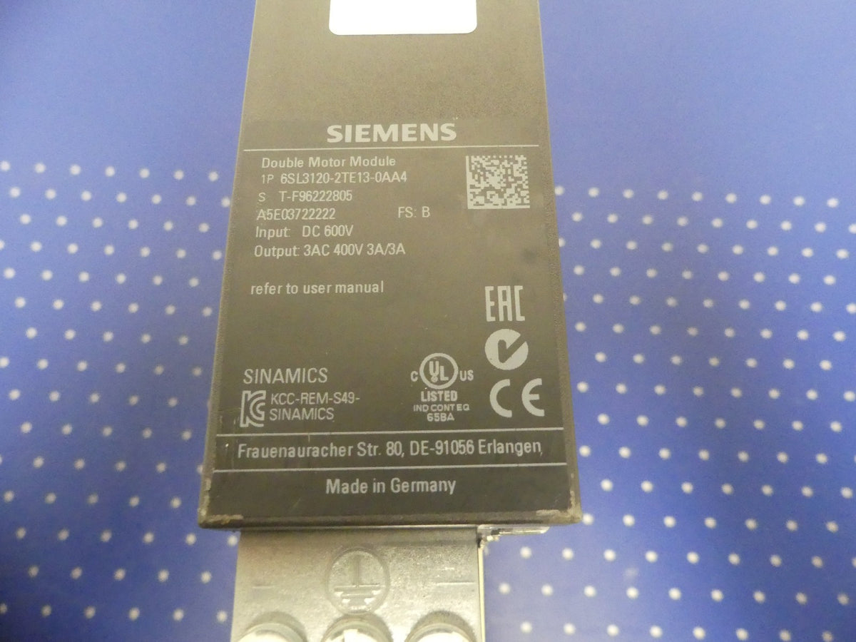Siemens 6SL3120-2TE13-0AA4