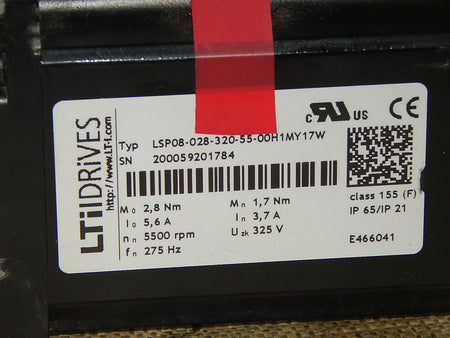LTi DRiVES LSP08-028-320-55-00H1MY17W  Servomotor  Used