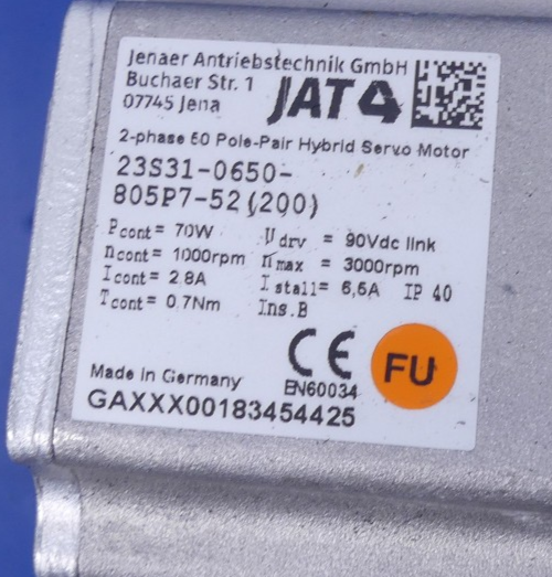 Jenaer Antriebstechnik 23S31-0650-805P7-52 + Neugart PLE060-004-SSSA3AC-E8