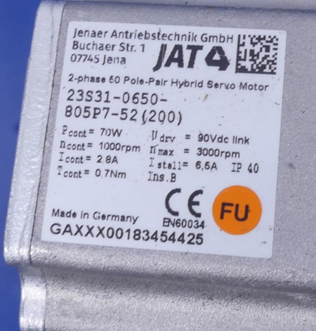 Jenaer Antriebstechnik 23S31-0650-805P7-52 + Neugart PLE060-004-SSSA3AC-E8