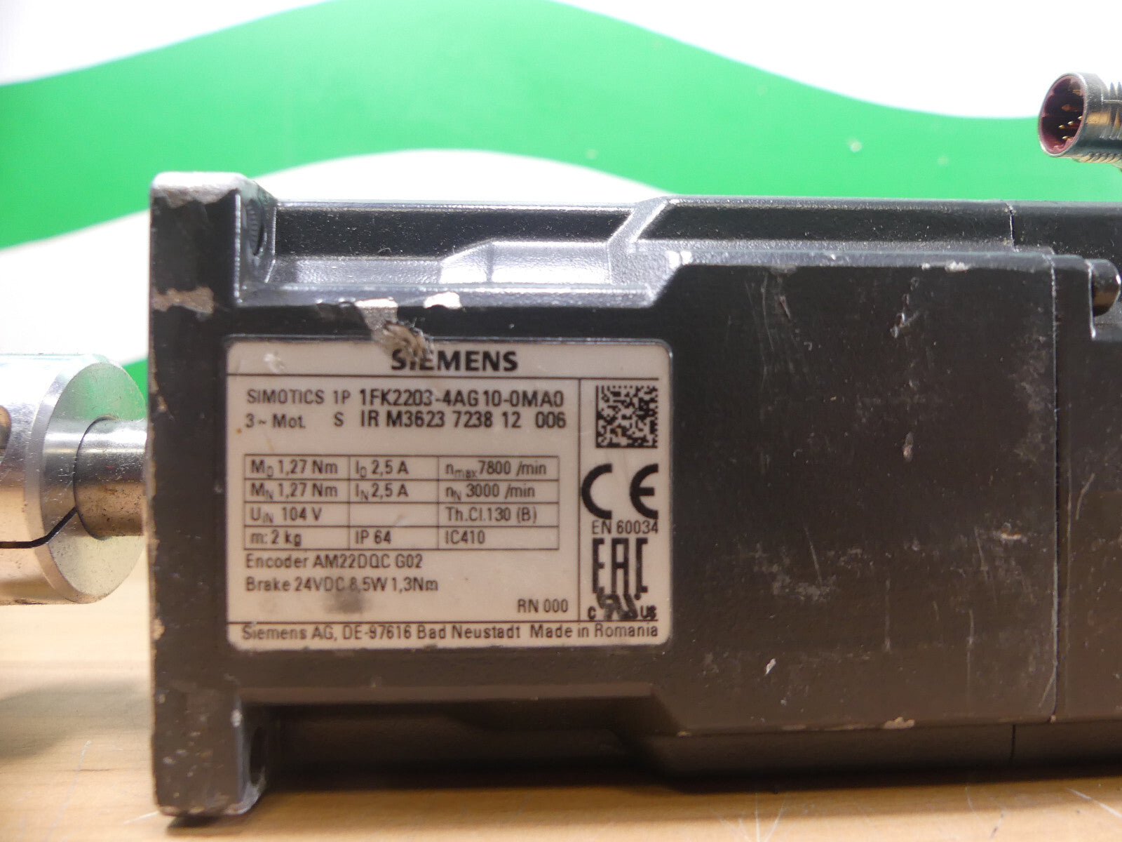 Siemens  SIMOTICS  1FK2203-4AG10-0MA0
