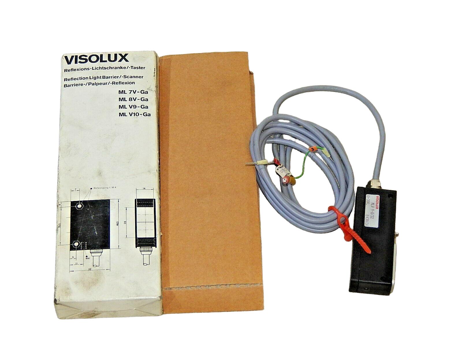  Visolux Miniaturlichtschranke MLV9-8/32 10-30V-  E438636 s.Bilder