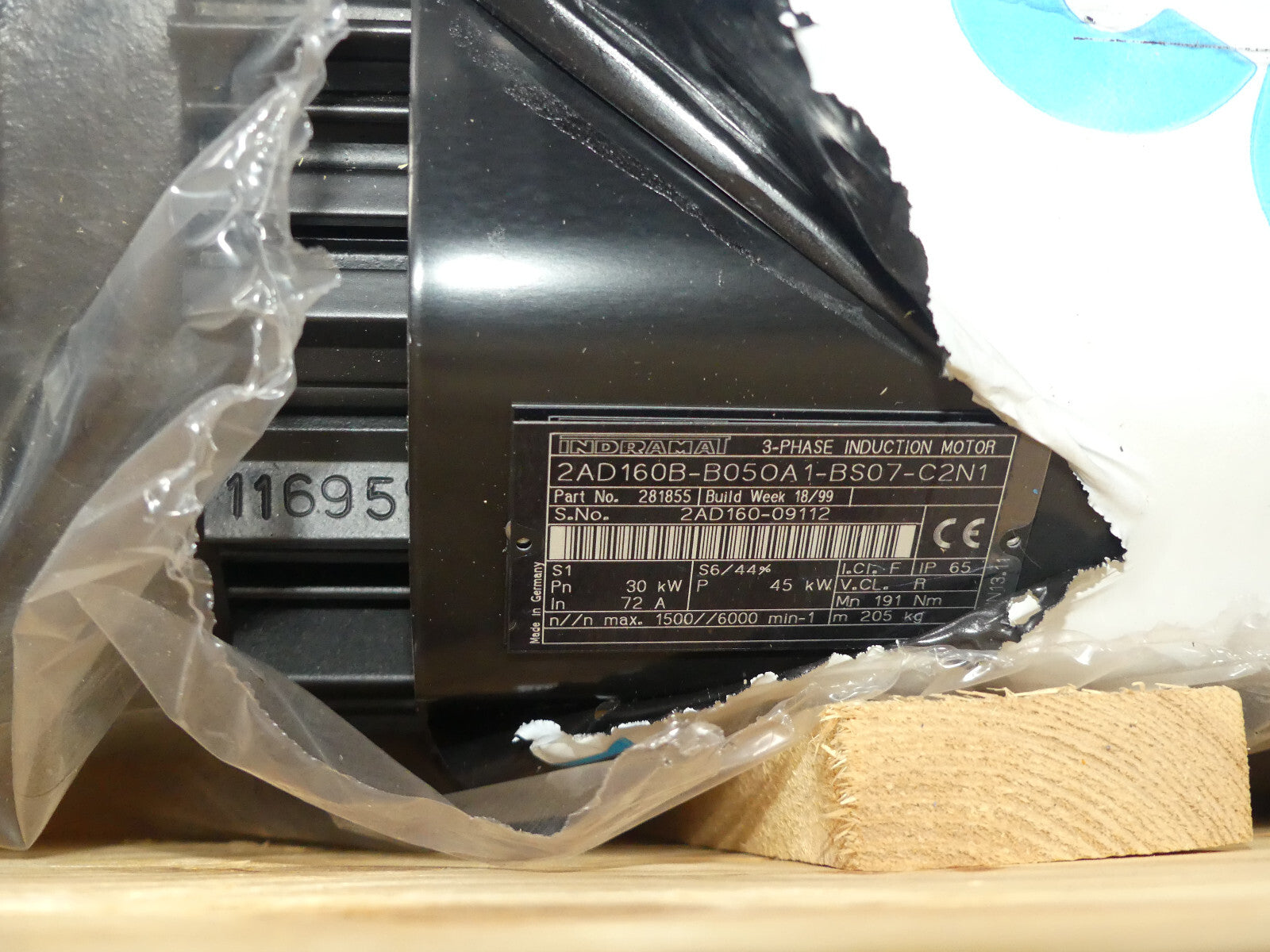 REXROTH Indramat  2AD160B-B050A1-BS07-C2N1   2AD160B-B05OA1-BS07-C2N1