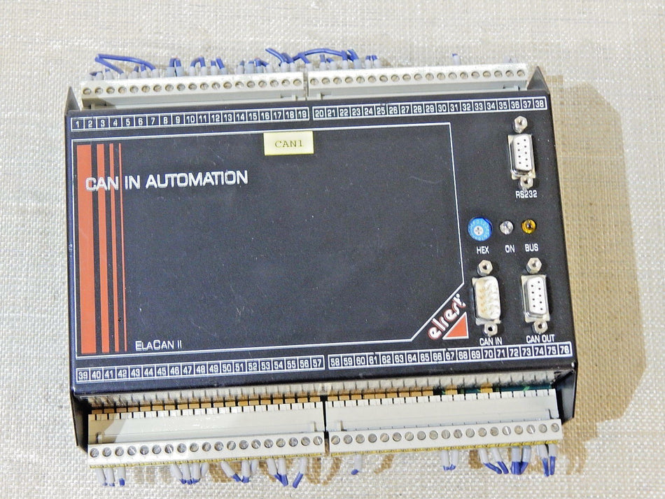 Elrest ELACAN II Automationssystem 1060300  CAN/M3/FLASH/80515/V1.23 Used       