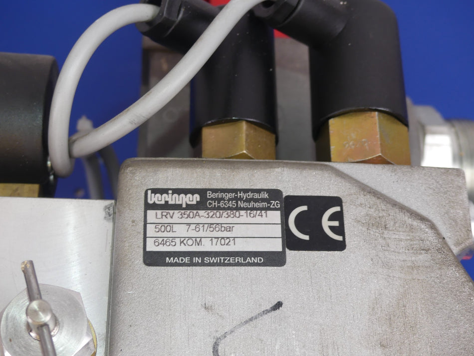BERINGER HYDRAULIK LRV350A-320/380-16/41 SCHRAMME GP8036 A59/111