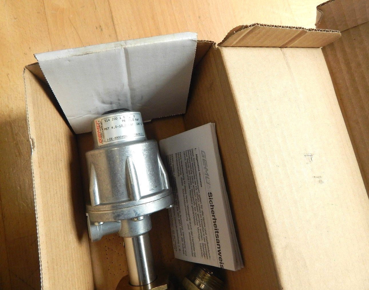 GEMÜ Durchgangsventil Typ : 514/20/D 1 9 51 3  PST 4-10 bar/  NEU