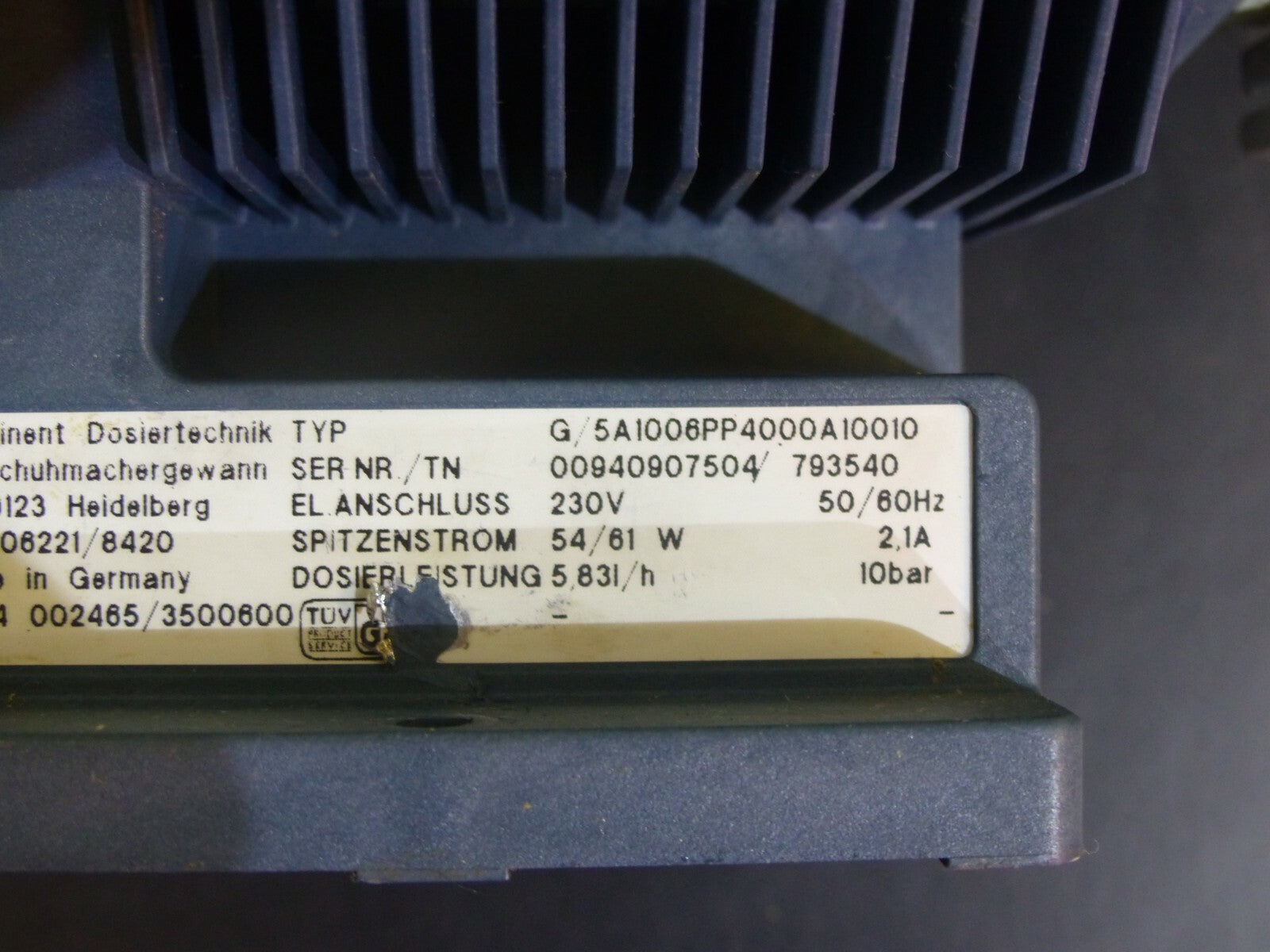 Prominent G/5A1006PP4000A10010