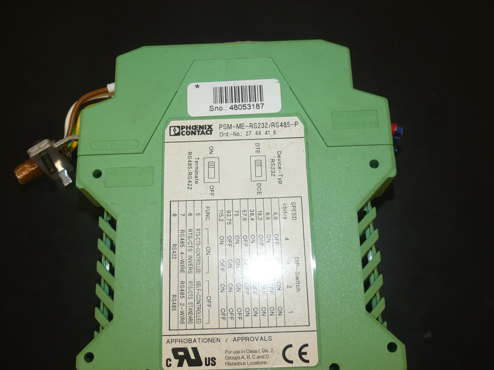 Phoenix Contact, Schnittstellenumsetzer, psm-me-rs232/rs485-p used s.Bilder