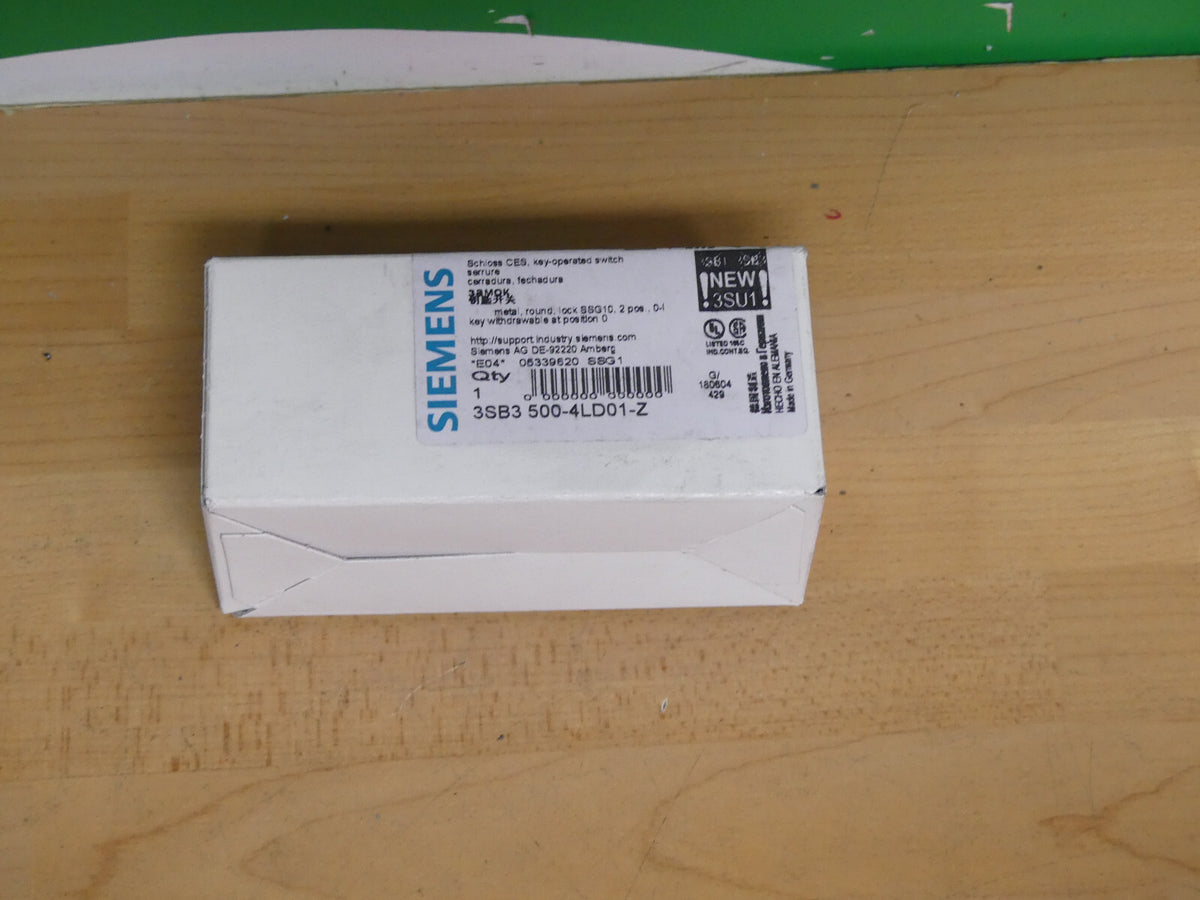 Siemens Schlüsselschalter 3SB3 500-4LD01-Z   SSG1   3SB3500-4LD01-Z