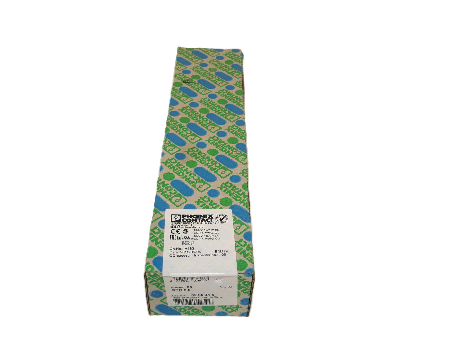 50Stk Phoenix Contact QTC2,5 Durchgangsklemme
