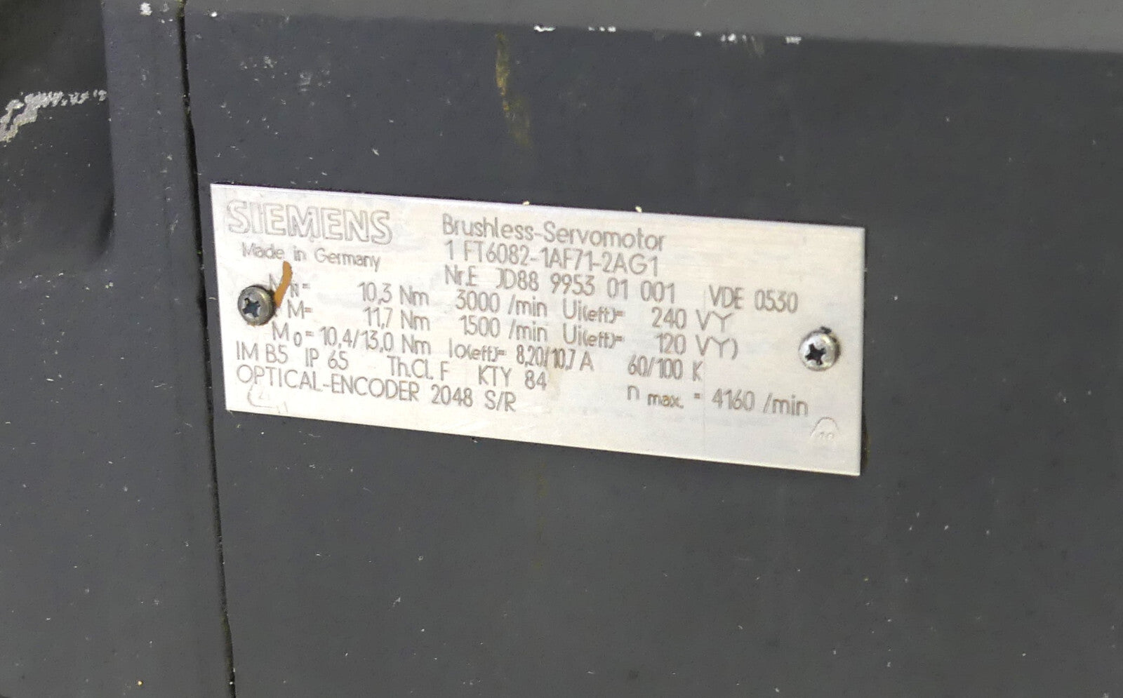 SIEMENS 1FT6082-1AF71-2AG1 (leicht beschädigt)