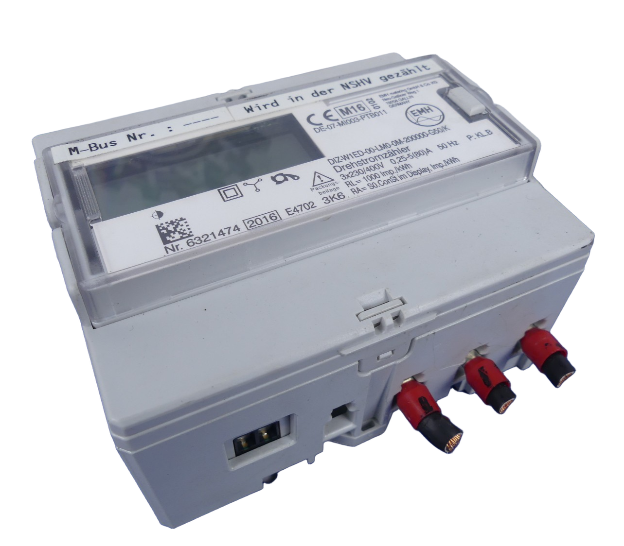 EMH metering Drehstromzähler DIZ-W1E3-00-LM0-0M-200010-G50/K