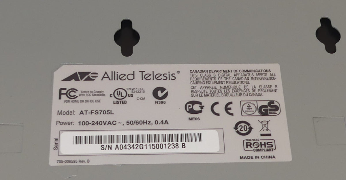 ALLEID TELESIS AT-FS705L eco friendly