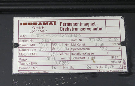 Indramat MAC093C-0-FS-3-C/130B-2
