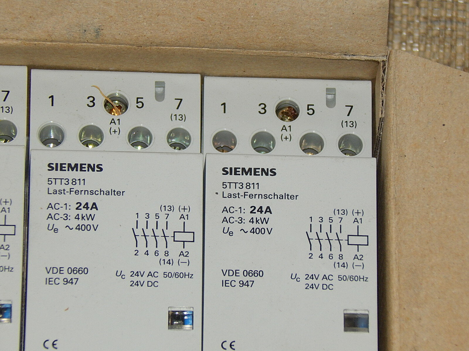 3X Siemens 5TT3811 Last-Fernschalter  neu