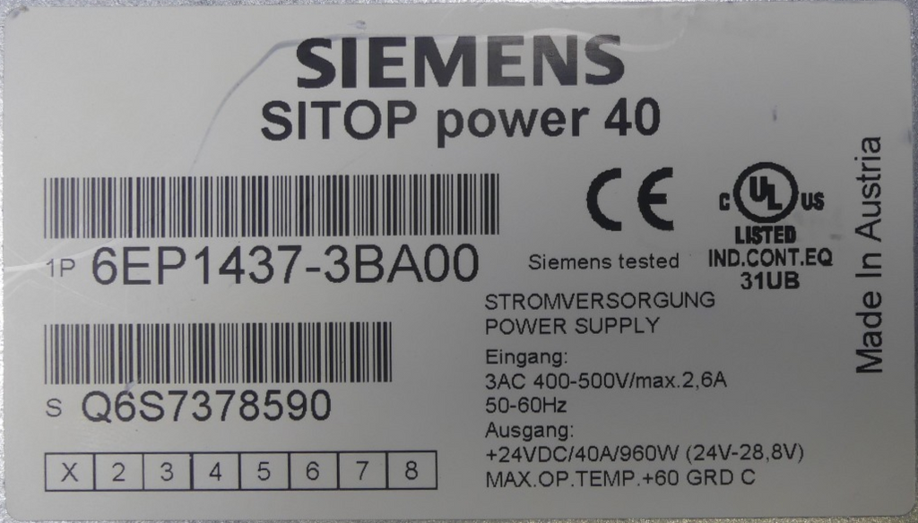 Siemens Sitop power 40  6EP1437-3BA00