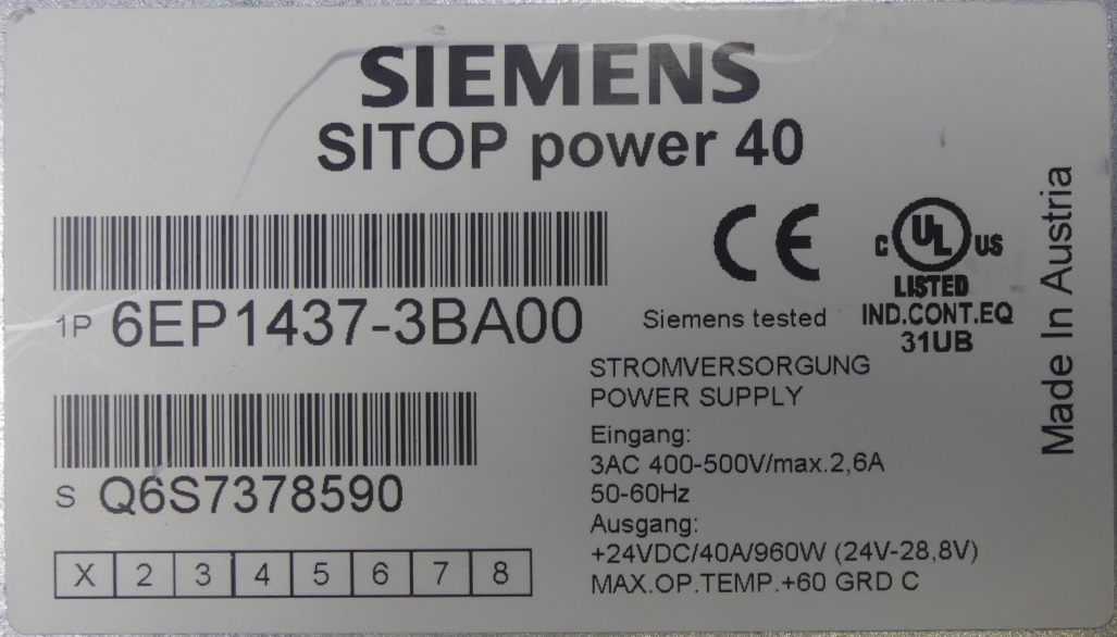 Siemens Sitop power 40  6EP1437-3BA00