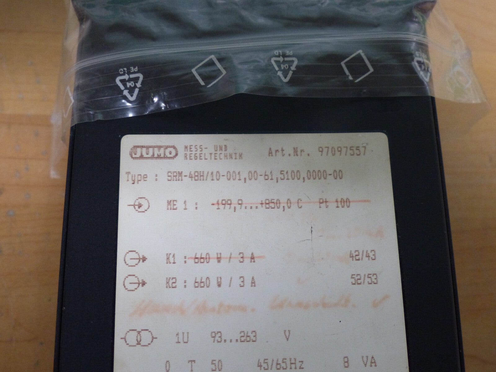 jumo srm-48h/10-001,00-61,5100,0000-00 used s.Bilder