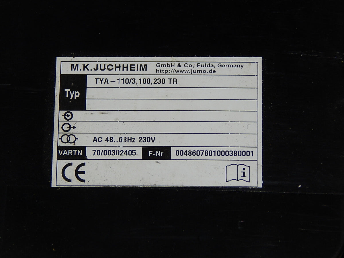 Jumo  TYA-110/3,100,230 TR Netzteil  Als Ersatzteil