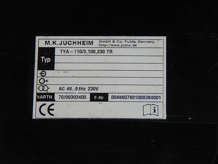 Jumo  TYA-110/3,100,230 TR Netzteil  Als Ersatzteil