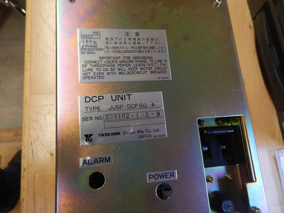 Yaskawa Yasnac DCP Unit,  JUSP-DCP 60 A, Used, WARRANTY