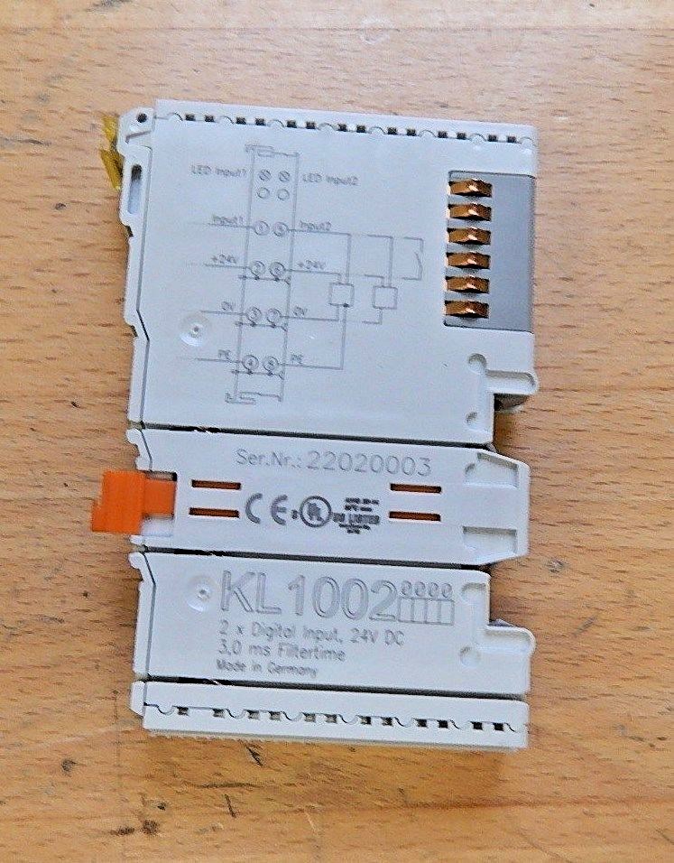 BECKHOFF KL1002 Eingangsklemme 24V DC 3,0 MS Filtertime -used-